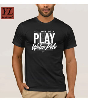 special made Waterpolo t-shirt men (i love to play waterpolo)