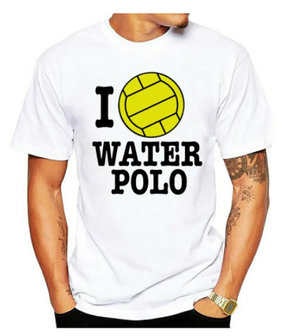 special made Waterpolo t-shirt men (i love waterpolo)
