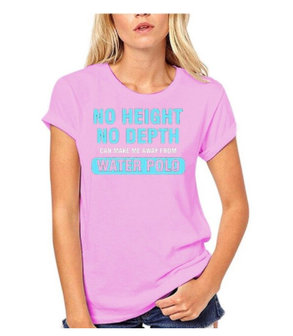 special made Waterpolo t-shirt women (no height no dept)