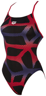 Arena W Spider Booster Back One Piece L black-red 36