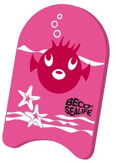 *Populair* BECO Zwemplankje Sealife, pe-schuim, 34x21x3 cm, roze