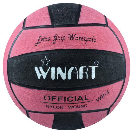 *Populair* Winart Dames / Jeugd waterpolobal maat 4 roze zwart roze